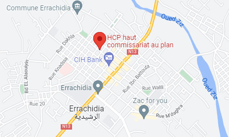 Adresse de la Direction Régionale du Haut commissariat au Plan à Errachidia Adresse de la Direction Régionale du Haut commissariat au Plan à Errachidia