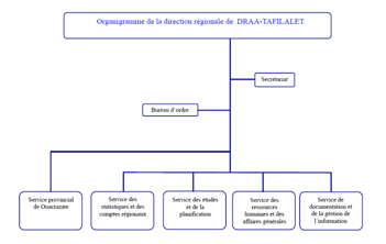 Organigramme de la Direction Régionale du HAUT COMMISSARIAT AU PLAN