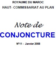 [Publication] : Note de conjoncture N°11. Janvier 2008