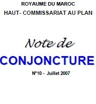 [Publication] : Note de conjoncture N°10. Juillet 2007