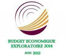Budget économique exploratoire 2014 Budget économique exploratoire 2014