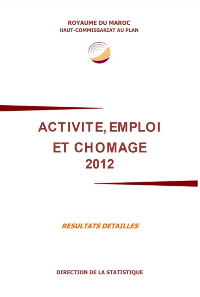 Activité, emploi et chômage, résultats détaillés, 2012