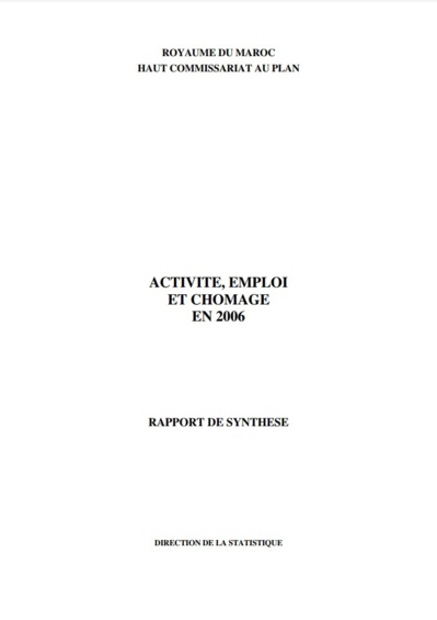 Activité, emploi et chômage, rapport de synthèse (annuel), 2006 Activité, emploi et chômage, rapport de synthèse (annuel), 2006