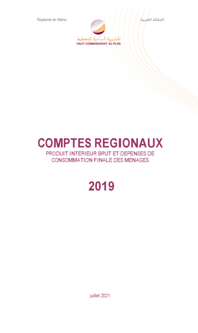 Comptes régionaux. Produit intérieur brut et dépenses de consommation finale des ménages 2019