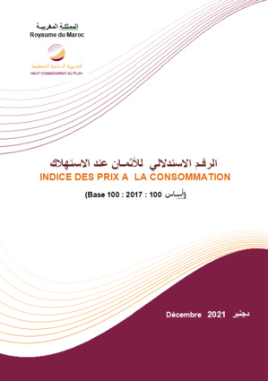 L’Indice des prix à la consommation (IPC). (Base 100 _ 2017 _ 100 أساس). Décembre 2021