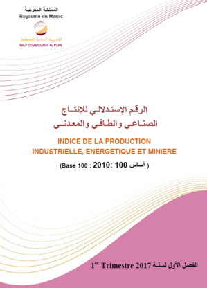 L’Indice de la production industrielle, énergétique et minière (IPIEM). (Base 100 : 2010 : 100 أساس). Premier trimestre 2017