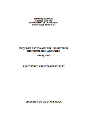 Enquête nationale sur le secteur informel non agricole 1999/2000 - Rapport des premiers résultats