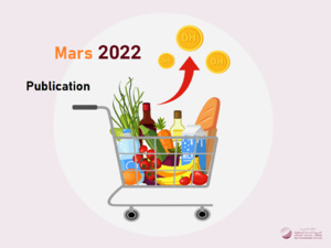 L’Indice des prix à la consommation (IPC). (Base 100 _ 2017 _ 100 أساس). Mars 2022