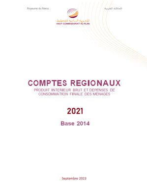 Les comptes régionaux. Produit intérieur brut et dépenses de consommation finale des ménages 2021