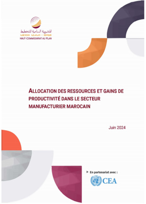 Allocation des ressources et gains de productivité dans le secteur manufacturier marocain Allocation des ressources et gains de productivité dans le secteur manufacturier marocain