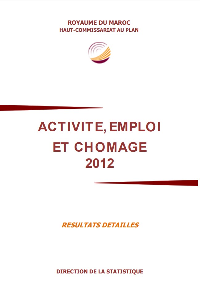 Activité, emploi et chômage, résultats détaillés, 2012