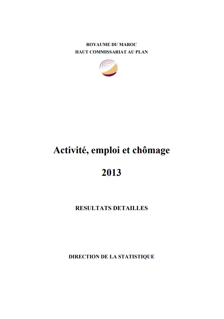 Activité, emploi et chômage, résultats détaillés, 2013