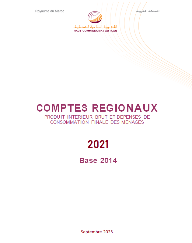 Les comptes régionaux. Produit intérieur brut et dépenses de consommation finale des ménages 2021