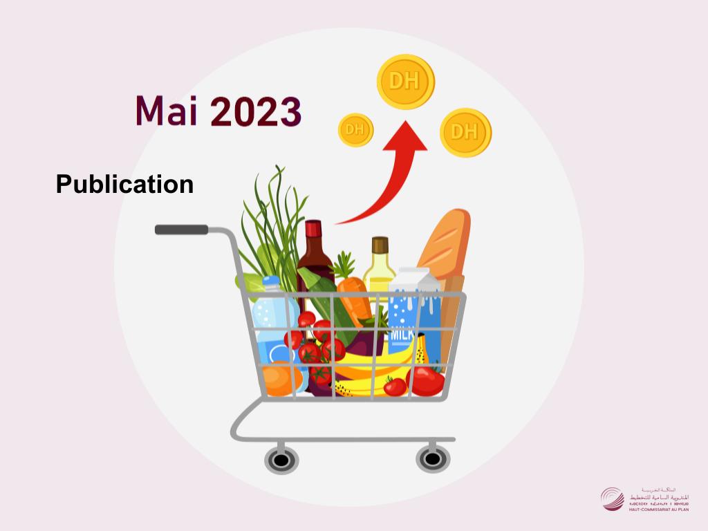 L’Indice des prix à la consommation (IPC). (Base 100 _ 2017 _ 100 أساس). Mai 2023