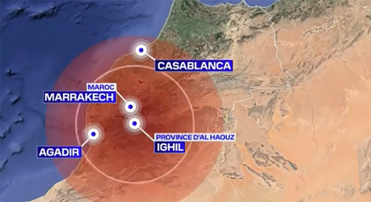 Profil sociodémographique de la zone sinistrée suite au tremblement de terre survenu au Maroc le 8 septembre 2023