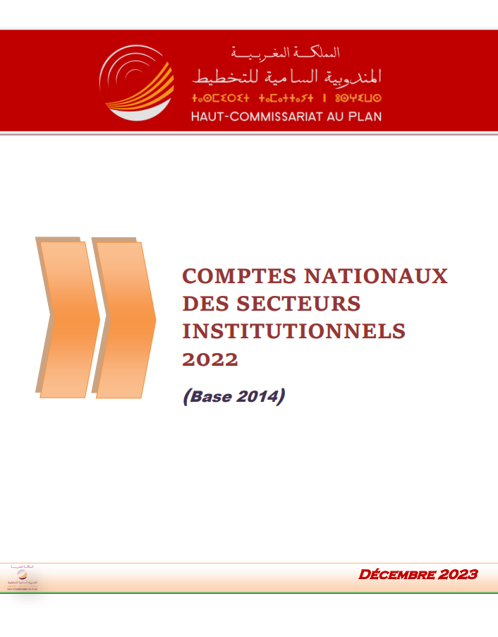 Les comptes nationaux des secteurs institutionnels 2022 (Base 2014). Rapport complet. Décembre 2023