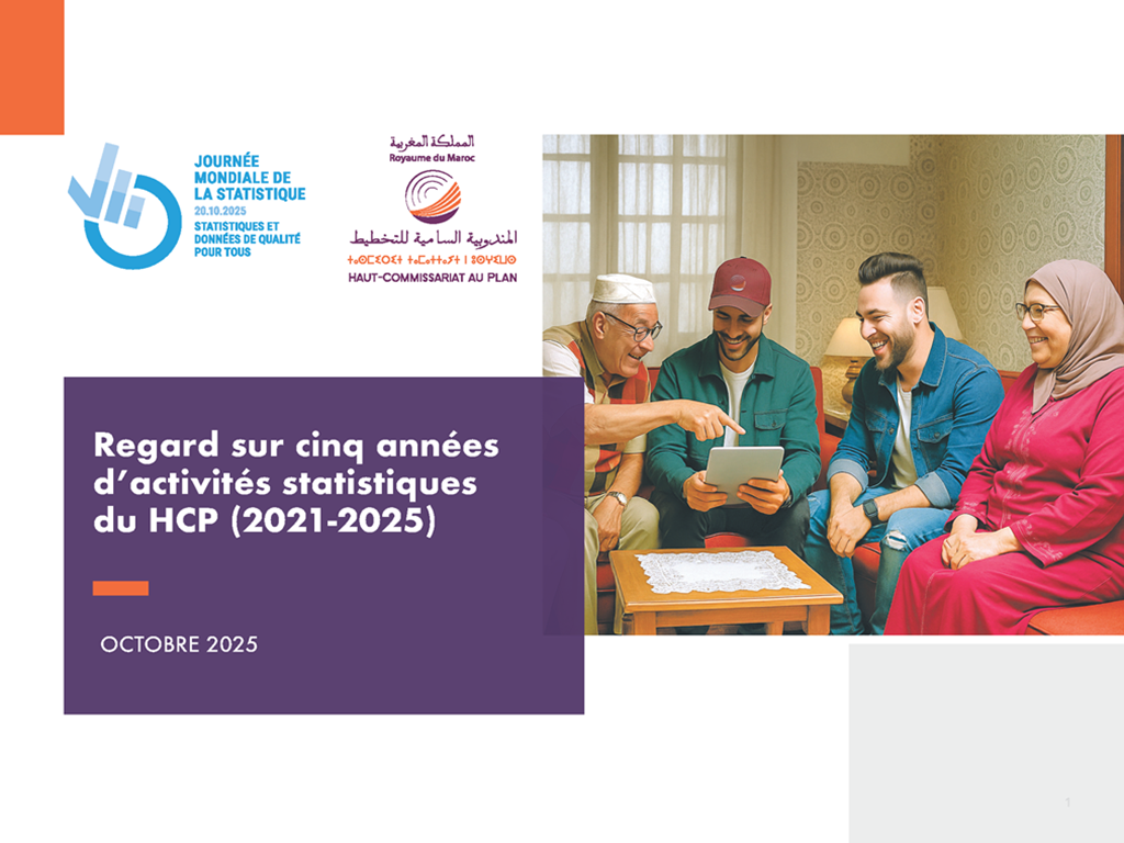 JMS 2025 : Regard sur cinq années d’activités statistiques du HCP (2021-2025)