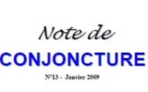 [Publication] : Note de Conjoncture, N°13,  Janvier 2009