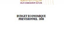 Budget économique prévisionnel 2008