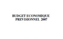 Budget économique prévisionnel 2007