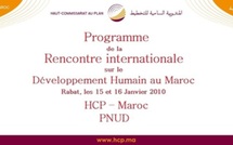 Programme de la Rencontre internationale sur le Développement Humain au Maroc