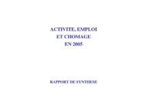 Activité, emploi et chômage, rapport de synthèse (annuel), 2005
