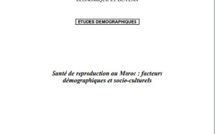 Santé de reproduction au Maroc: facteurs démographiques et socioculturels. Partie 1: Aspects socio-démographiques