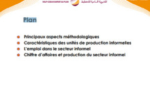 Enquête nationale sur le secteur informel 2007. Principaux résultats (Présentation) 