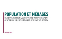 Population et ménages par douars selon les résultats du recensement général de la population et de l'habitat de 2024, Octobre 2025