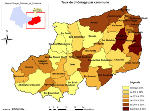 Le taux de chômage par commune