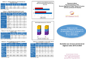 INDICATEURS  DEMOGRAPHIQUES SOCIAUX,  ECONOMIQUES ET D'HABITAT  DE LA PROVINCE   D’AL HOCEIMA 2014-2024