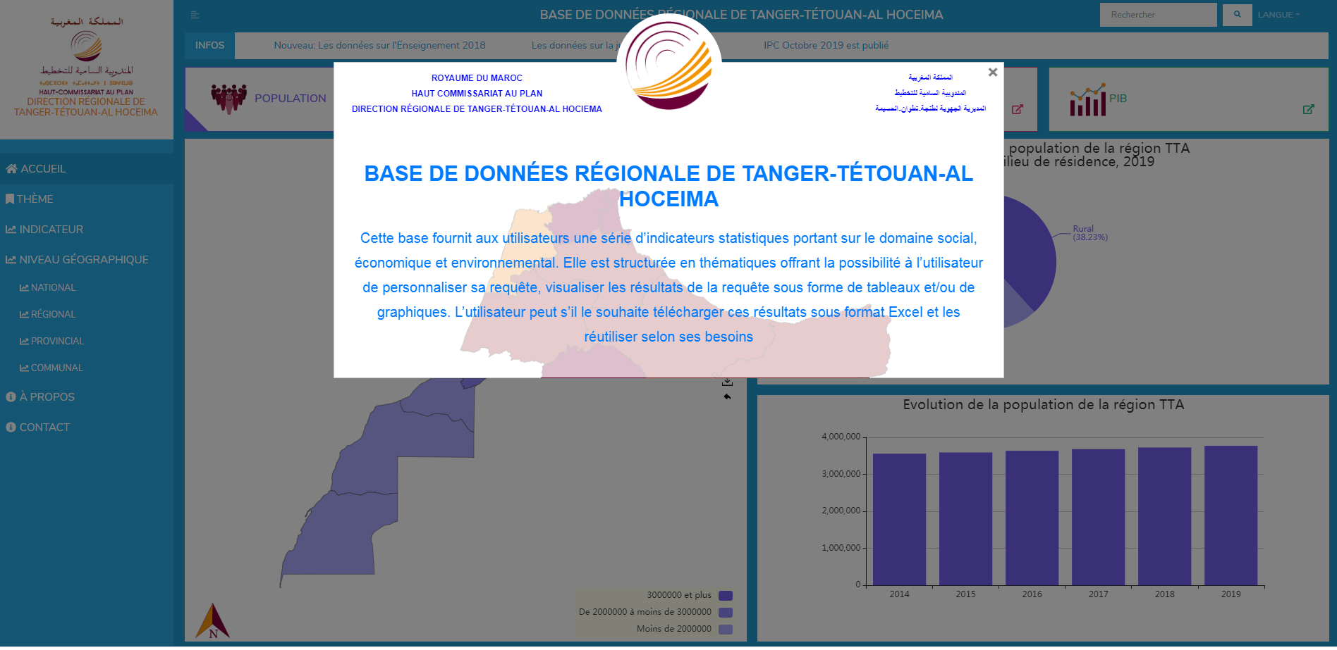 Mise en ligne de la base de données statistiques de Tanger-BDS Tanger