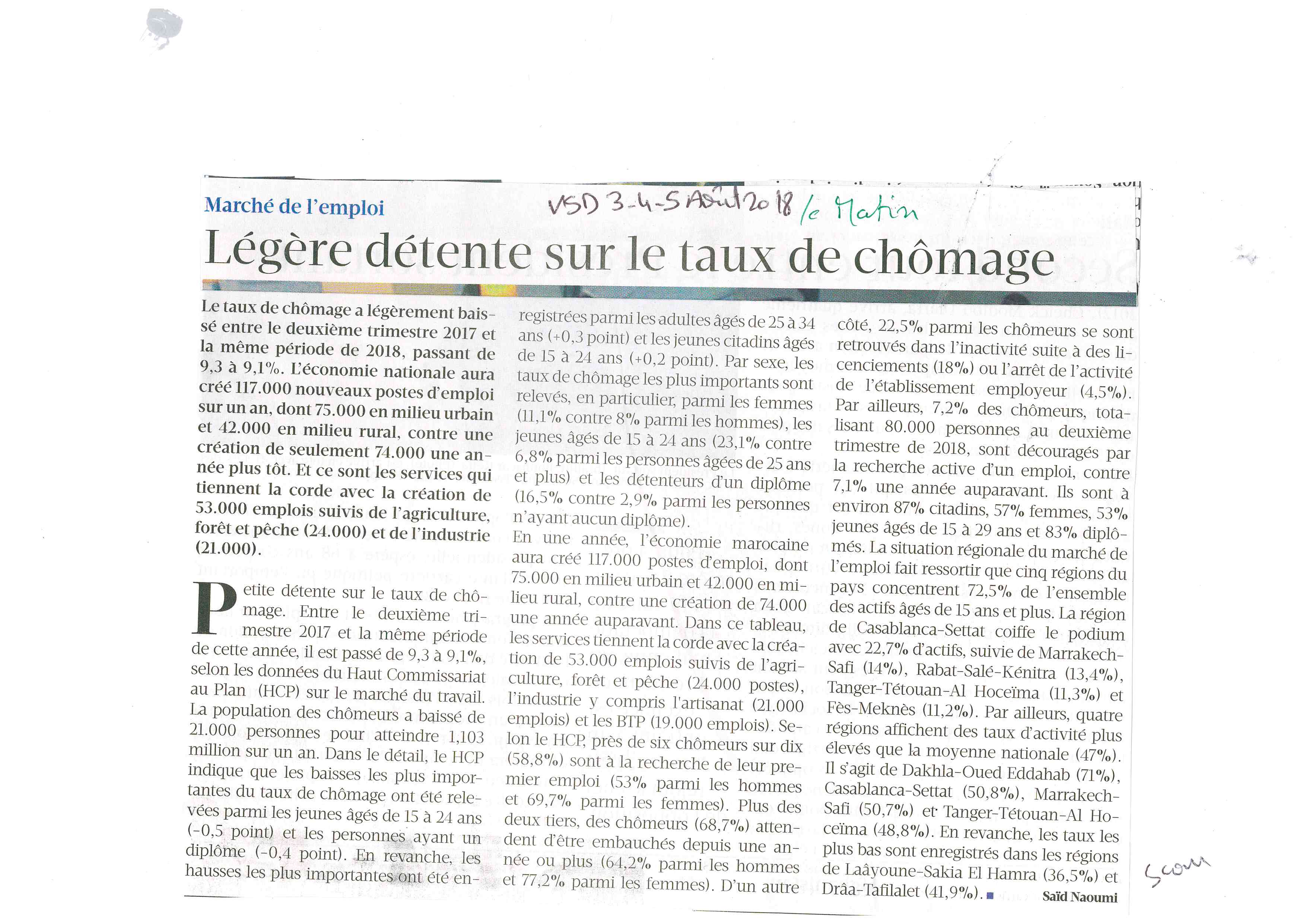 PRESSE REGION CASABLANCA SETTAT PRESSE REGION CASABLANCA SETTAT