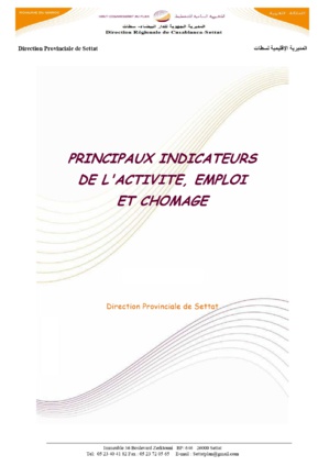 Activité emploi chômage Activité emploi chômage