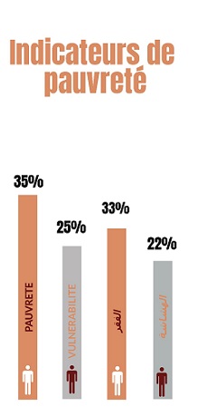 Evolution des indicateurs de pauvreté 2004, 2007 et 2014