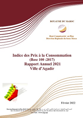 <br>Indice des Prix à la Consommation<br> (Base 100 :2017) Rapport Annuel 2021 Ville d’Agadir<br><br> <br>Indice des Prix à la Consommation<br> (Base 100 :2017) Rapport Annuel 2021 Ville d’Agadir<br><br>