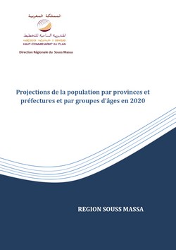 <br>Projections de la population par provinces et préfectures et par groupes d'âges en 2020<br>