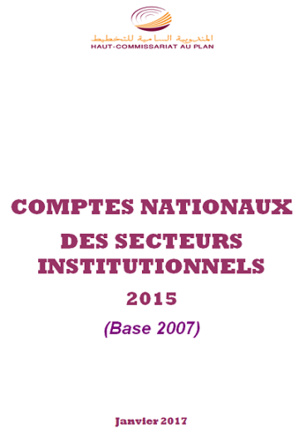 Comptes nationaux  des secteurs institutionnels 2015 (Base 2007)