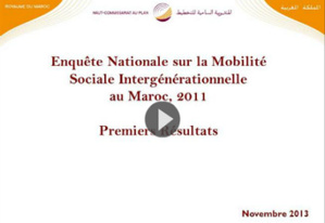 Principaux points de l’intervention de M. Le Haut Commissaire au Plan à l’occasion de la présentation des résultats de l’Enquête Nationale sur la Mobilité Sociale Intergénérationnelle 2011