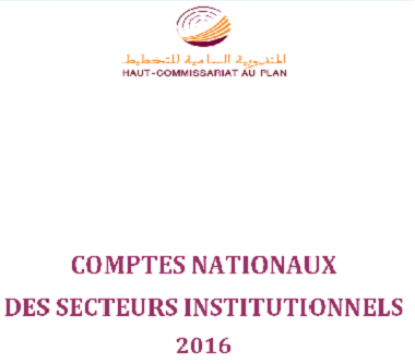 Comptes nationaux des secteurs institutionnels de l’année 2016