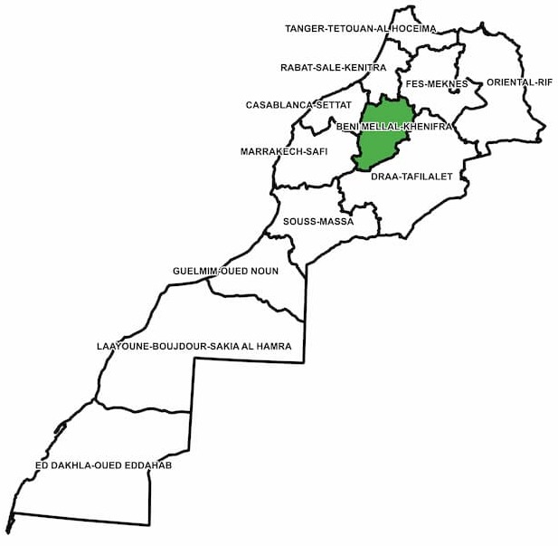 Carte du Maroc