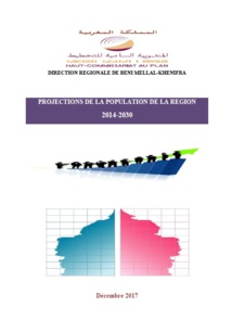 Projections de la population de la région Béni Mellal- Khenifra 2014-2030