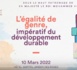 🔴Live: L'égalité de genre, impératif du développement durable