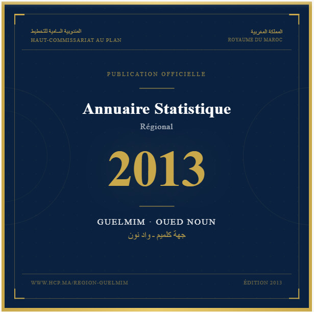 Annuaire Statistique de la Région Guelmim-Oued Noun – 2013