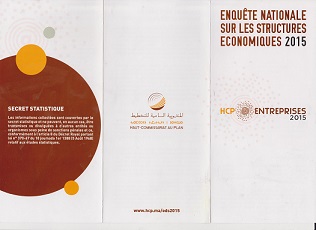 Enquête nationale sur les structures économiques 2015 Enquête nationale sur les structures économiques 2015