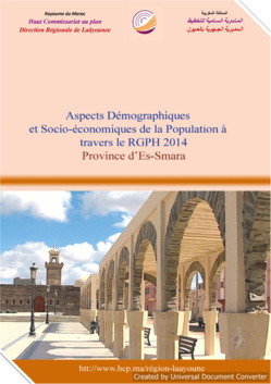 Aspects Démographiques et Socio-économiques de la Population à travers le RGPH 2014 Province d'Es-Smara. Aspects Démographiques et Socio-économiques de la Population à travers le RGPH 2014 Province d'Es-Smara.