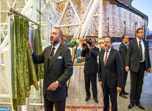 أنشطة ملكية بمراكش دجنبر 2016 : جلالة الملك يدشن المحطة الجديدة لمطار مراكش- المنارة