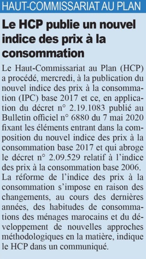 تطور الرقم الاستدلالي للأثمان عند الاستهلاك بمدينة مراكـش ما بين شهري مارس وأبريل 2020 (أساس 100: 2017) تطور الرقم الاستدلالي للأثمان عند الاستهلاك بمدينة مراكـش ما بين شهري مارس وأبريل 2020 (أساس 100: 2017)