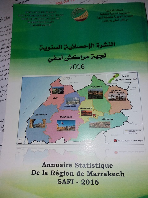 Annuaire statistique de la région de Marrakech-Safi  2016