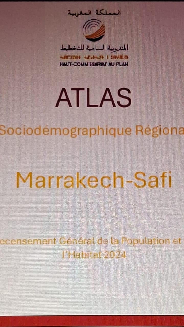 Atlas socio-démographique du la région de Marrakech-Safi selon le RGPH 2024
